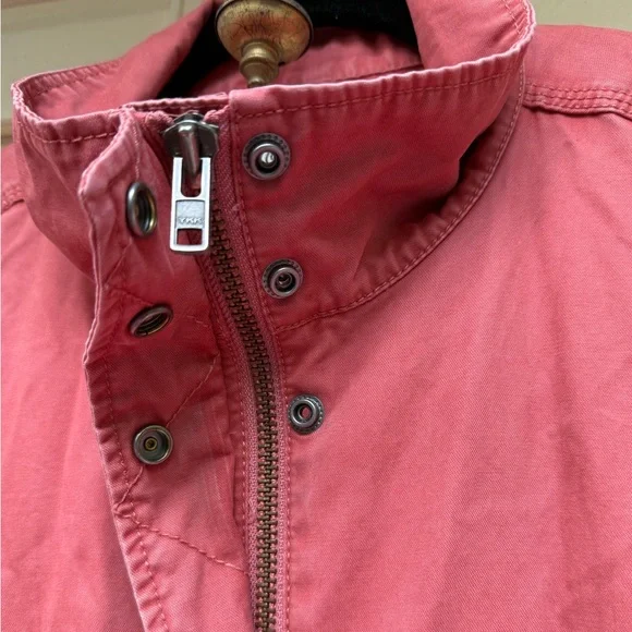 Madewell Dusty Rose/Brick Prosper Utility Jacket, Adjustable Waist, Pockets, L - Picture 7 of 10
